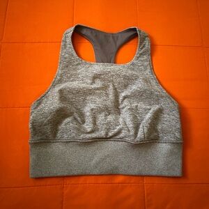 Alo Yoga Sports Bra Womens Medium Gray Gym & Running Athletic Casual